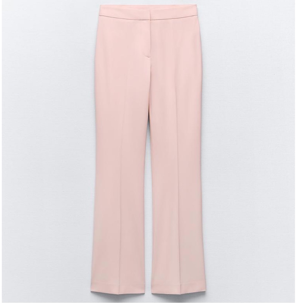 Elegant ZARA Pink Wide-Leg Women's Pants